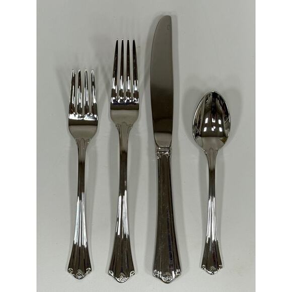 Gorham Lady Anne Stainless Steel Flatware Set. KT110 - Picture 1 of 12